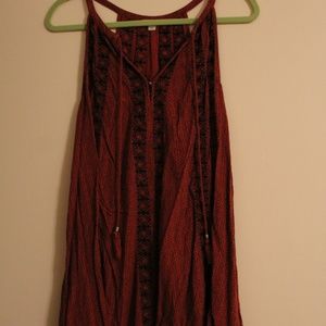 American Eagle Orange Sun Dress